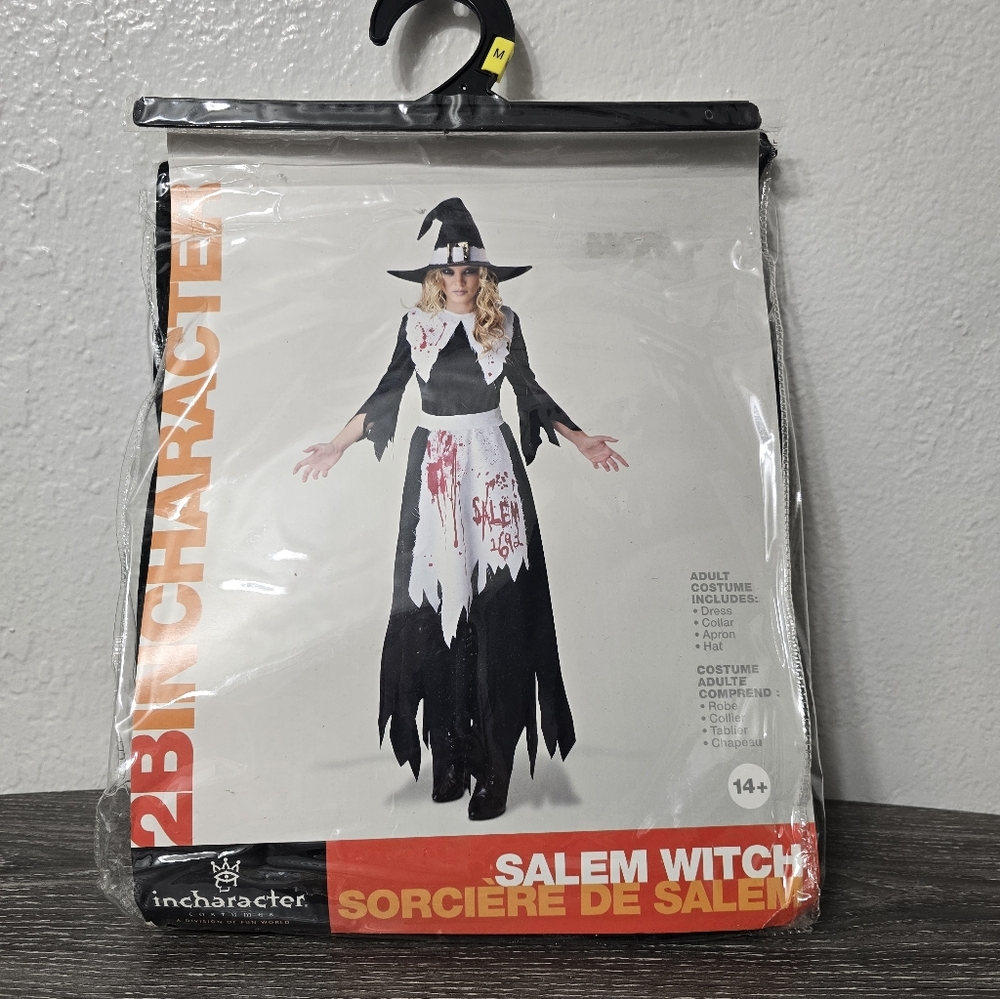 InCharacter Women's Salem Witch Costume - Black and White